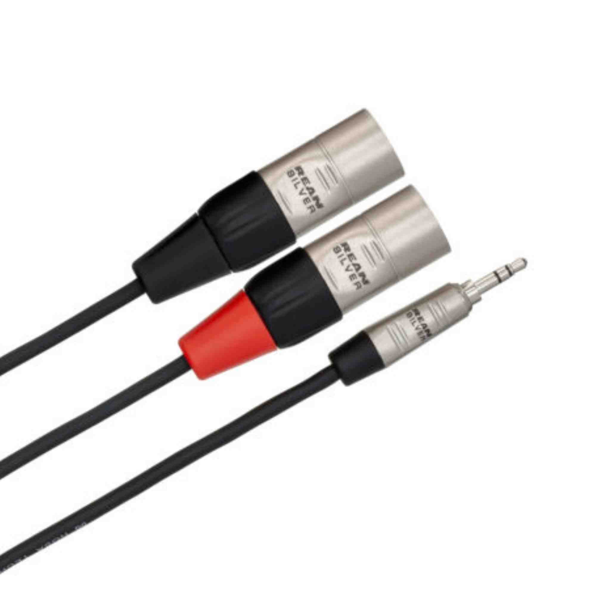 Hosa Technology 6' REAN 3.5mm TRS to Dual XLR3M 24 AWG Pro Stereo Breakout Cable