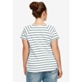 thumbnail image 2 of ellos Women's Plus Size Rounded V-Neck Tee, 2 of 5