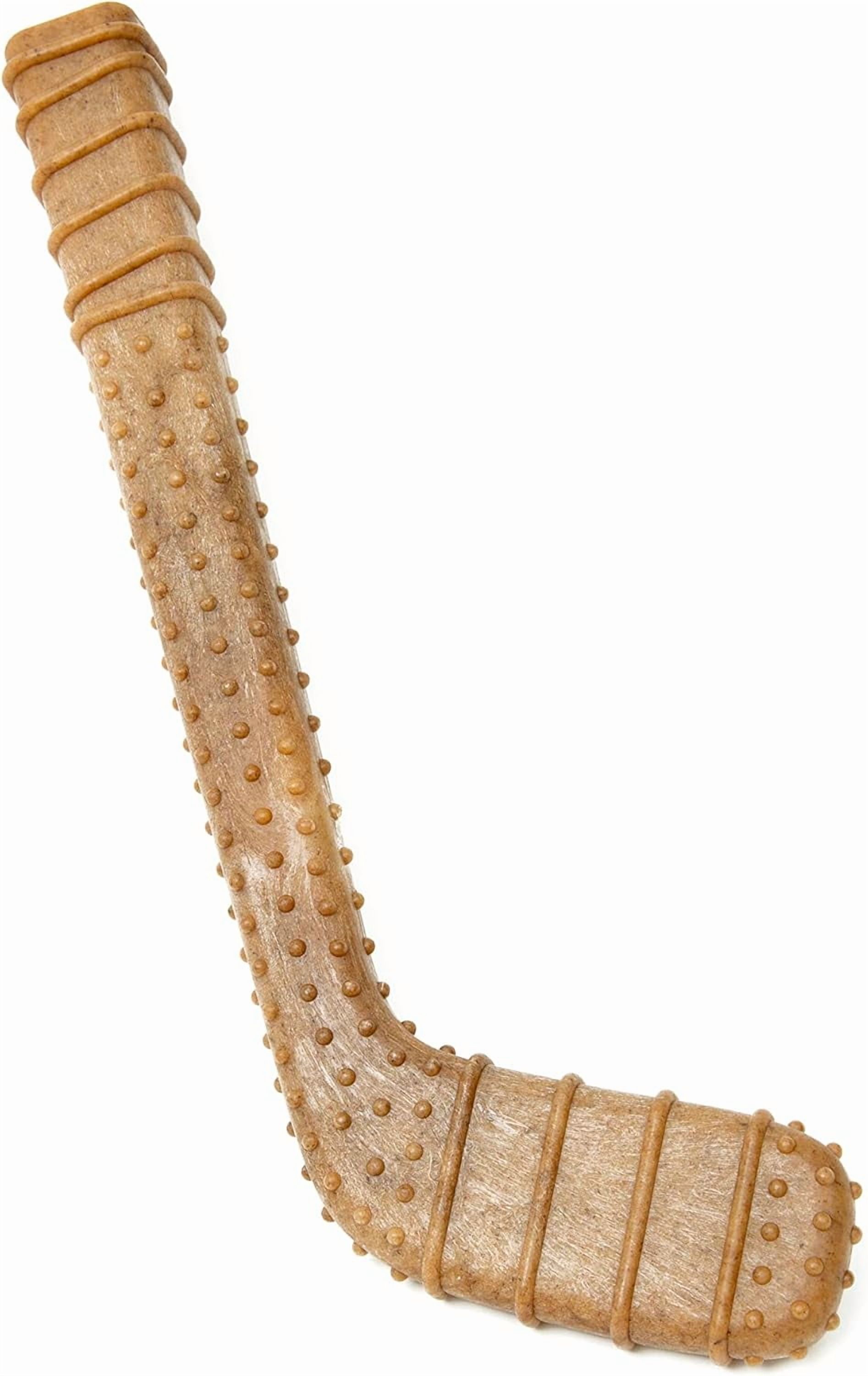 Long Lasting 12" Hockey Stick Dog Chew Toy, Non-Toxic Pet Safe Power Bone for Aggressive Chewers, Ideal for Dental Care & All Life Stages