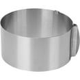 thumbnail image 1 of Molde para tartas de acero inoxidable redondo ajustable de 6 a 12 pulgadas, para mousse, para hornear, para decorar tartas, 1 of 8
