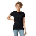 thumbnail image 3 of Gildan Softstyle Women’s T-Shirt, Semi-fitted 100% ring-spun cotton Tee, Black Shirt Size-L, 3 of 5