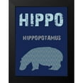 thumbnail image 2 of Lewis, Sheldon 15x18 Black Modern Framed Museum Art Print Titled - Hippo, 2 of 5