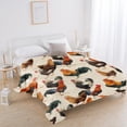 thumbnail image 2 of Yibo Chicken Flower Printed Blanket Flannel Soft and Comfortable Anti-static Bed Sofa Blanket, 2 of 7