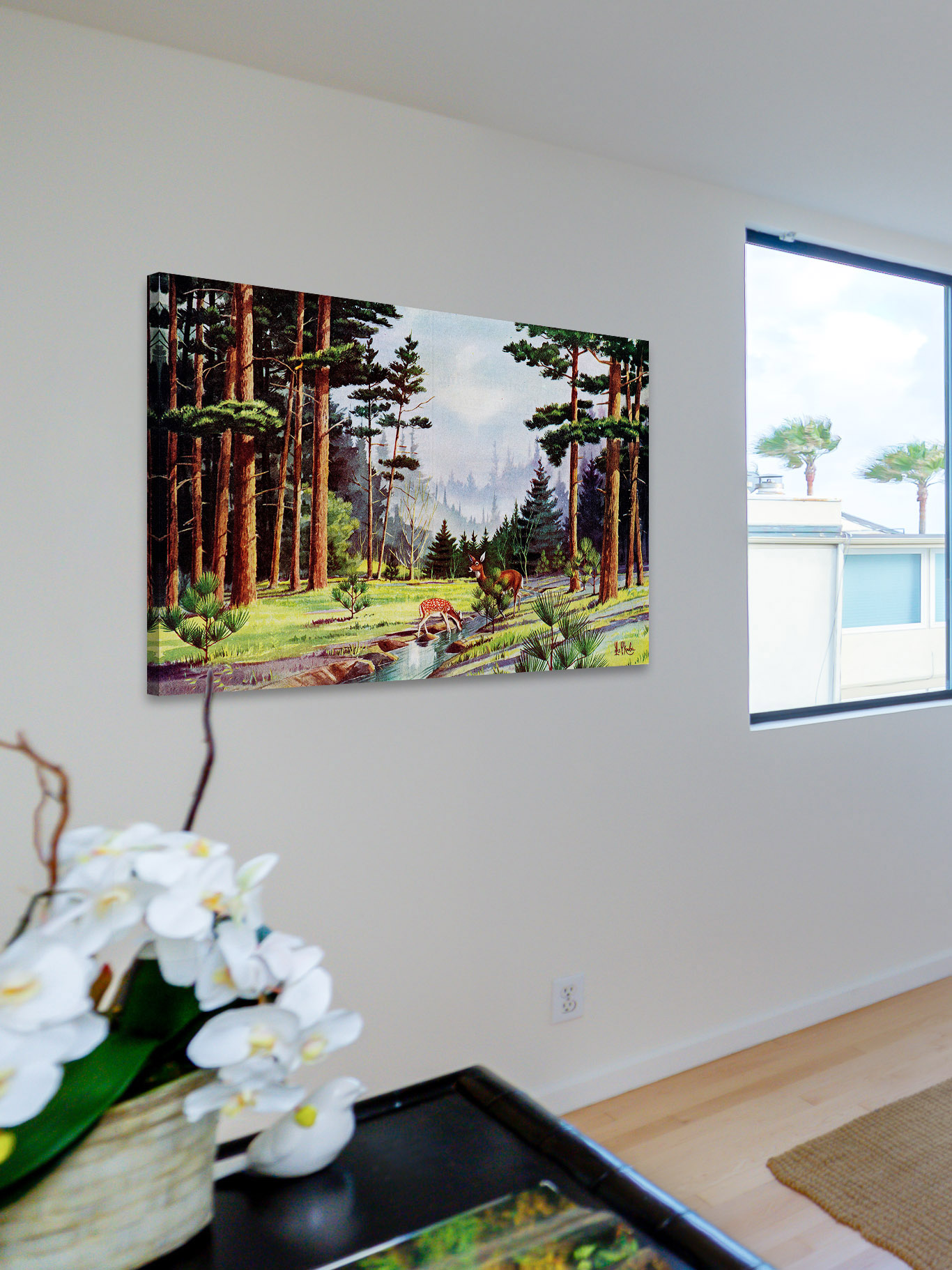 "Minnesota Woods" Painting Print on Wrapped Canvas