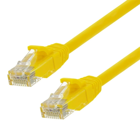 NavePoint Patch Cable, CAT6, UTP, 24AWG/7*0.18 MM, 10 Ft,  10 pack, Yellow