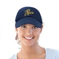 thumbnail image 6 of DALIX Naughty n Nice Christmas Hat Set Womens Matching Embroidered Cap in Navy Blue, 6 of 7