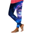 thumbnail image 2 of SELONE Gym Leggings for Women Plus Size Gym Leggings Elastic Waist Full Length Summer Pants Curvy Slim Casual Long Vacation Pants Pull on Yoga Lightweight Multicolor XL Breathable Beach Pants, 2 of 4