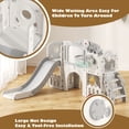 thumbnail image 5 of YUFU 9-in-1 Toddler Slide Set for Indoor and Outdoor Play for Age 1+, White Gray, 5 of 12