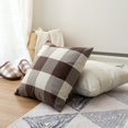 thumbnail image 5 of Miulee Juego De 2 Fundas De Almohada Clásicas De Cuadros De Búfalo De Poliéster Y Lino Suave Y Sólido, Decorativas, Cuadradas, Para Decoración Del Hogar, Funda De Cojín Al Aire Libre Para Sofá Dormito, 5 of 5