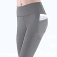 thumbnail image 5 of YanQiao 2PCS Women's Activewear: Leggings for Women with Pockets - Ideal for Workout, Running, and Yoga Athletic Pants XL Gray, 5 of 9