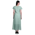 thumbnail image 3 of Moomaya Robe Longue Maxi pour Femmes à Manches Courtes, Robe Formelle/décontractée avec Poches P-TTG, 3 of 6