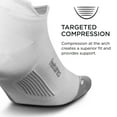 thumbnail image 2 of Feetures Merino 10 Ultra Light Cushion No Show Tab Ankle Socks - Wool Socks for Women & Men - Old White, L (1 Pair), 2 of 6