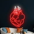 thumbnail image 2 of Handmadetneonsign Bull Neon Sign, Bull Neon Light, Buffalo Led Sign, Custom Animal Neon Light, 2 of 5