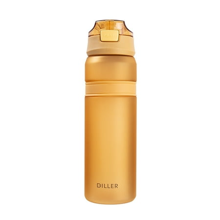 

MCat 850ML Water Bottle Fade-less Measuring Scale Print Leak Proof Reusable BPA Free Water Bottle with Handle Straw for Home