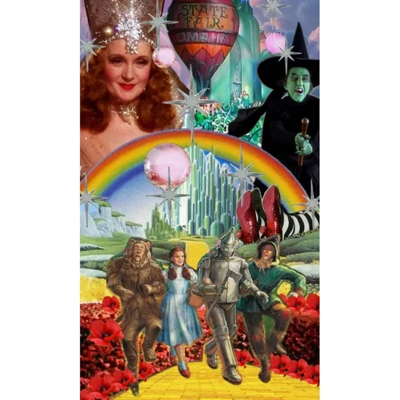 Diamond Painting Kits for Adults, The Wizard of Oz DIY Round Full Drill 5D Diamond Art for Home Wall Decor