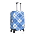 thumbnail image 4 of Multi-Size Suitcase Protective Cover Full Range Double Stitching Invisible Zipper For Travel Business Blueviolet Moroccan Buffalo Plaid Tartan Check Hand-Drawn Sketch_1 X-Large, 4 of 8