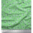 thumbnail image 1 of Soimoi Cotton Duck Fabric Leaves & Magnolia Floral Print Sewing Fabric Yard 42 Inch Wide, 1 of 1