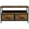thumbnail image 6 of Sorbus Dresser Drawers TV Table Stand- Furniture Storage Chest Tower Unit for Bedroom, Hallway, Closet, Office Organization - Steel Frame, Wood Top, Easy Pull Fabric Bins (Gray), 6 of 7