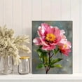 thumbnail image 2 of Pink Peony Floral Canvas Print, Modern Botanical Flower Lover Gift Bedroom Living Room Home Wall Decor Art, 2 of 8