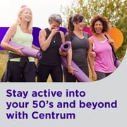 Centrum Silver Womens 50 Plus Multivitamin مع فيتامين B وC وD3 وE، عدد 200