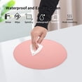 thumbnail image 2 of Mouse Pad, Double-Sided Mouse Pads Small Round Pu Leather Mouse Mat With Stitched Edge Waterproof Mouse Pads For Wireless Computer Mouse For Office Home Gaming Working, 2 of 6