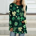 thumbnail image 2 of PATLOLLAV Womens Tops,Women Fashion St. Patrick Day Print Round Neck Long Sleeve Loose T-Shirts Tops, 2 of 5