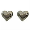 thumbnail image 5 of K-KED Minimalist Silver Color Heart Stud Earrings For Women Trendy Elegant Jewelry-_-silvery, 5 of 6