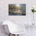 thumbnail image 5 of Luxe Metal Art 'Harbor Bay' by Furtesen, Metal Wall Art, 24"x16", 5 of 7
