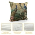thumbnail image 4 of Shiartex Chinoiserie Oriental Chinese Peacock  Floral Botanical Pillow Covers Decorative  Throw Pillowcase Couch Cushion Cover for Home Decor Living Room Bedroom College Dorm Bed Car White, 4 of 5
