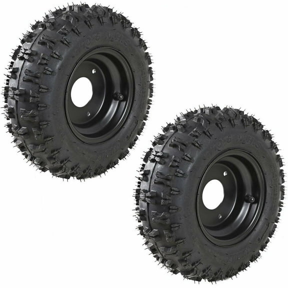 2pc 3 Lug 6'' inch Tire on Rim Wheel 4.10-6 410-6 For Go Kart ATV Scooter Quad