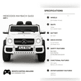 thumbnail image 2 of Kids VIP 12 V Mercedes Maybach G650 4X4 Camion à Chevauchée 1 Place avec Roues en Caoutchouc, Musique et Télécommande, 2 of 12