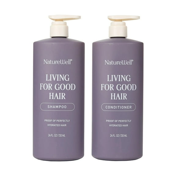 NatureWell Living For Good Shampoo & Conditioner, 24 Fluid Ounce (Pack of 2)