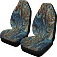 thumbnail image 1 of ABPHQTO Juego de 2 fundas para asientos de coche, líneas de rayas a la moda, Protector universal para asientos delanteros de coche, apto para coche, SUV, sedán, camión, 1 of 3