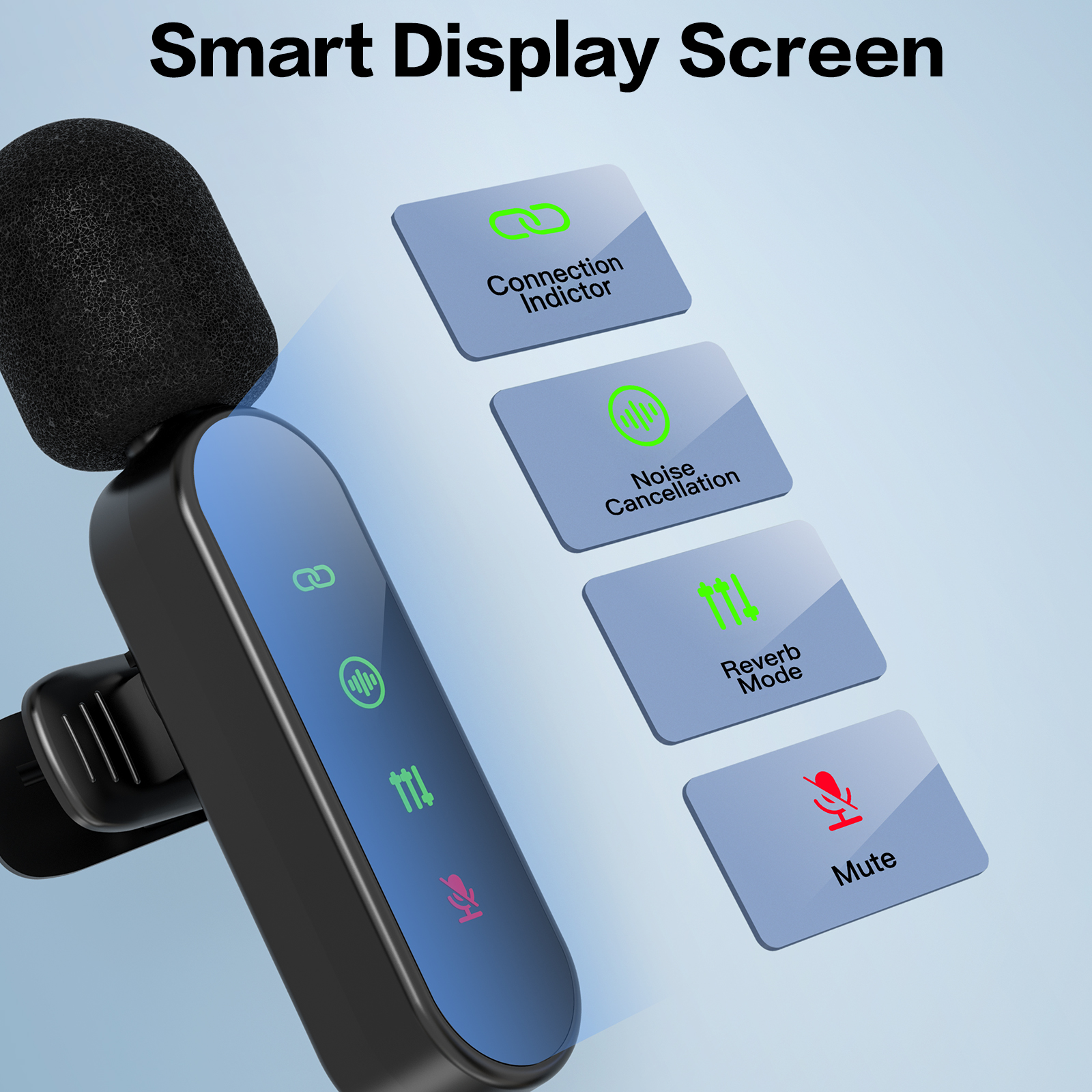 ZealSound Mini Wireless Lavalier Mic with LED Display photo 6