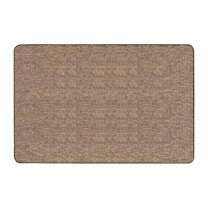 Skid-resistant Carpet Indoor Area Rug Floor Mat - Black Ripple - 6' X 9' - Many Other Sizes to Choose From