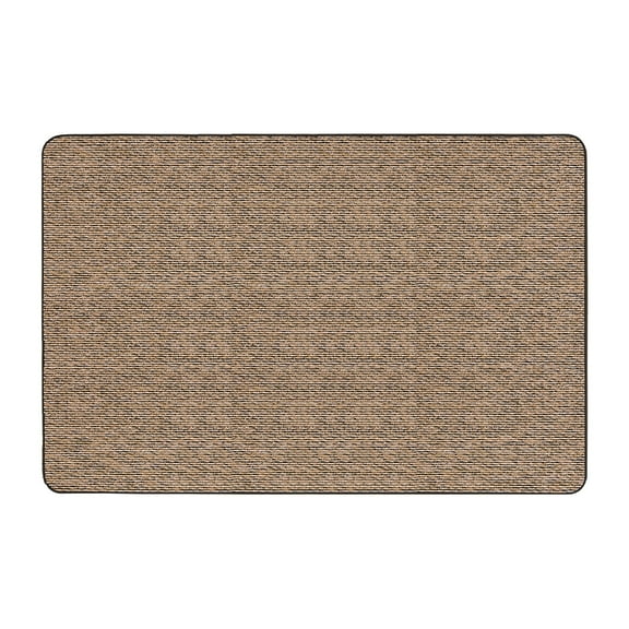 Skid-resistant Carpet Indoor Area Rug Floor Mat - Black Ripple - 6' X 9' - Many Other Sizes to Choose From