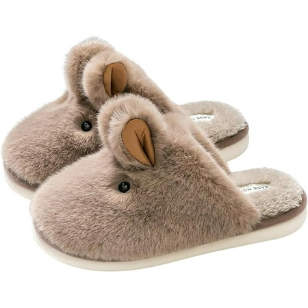 

Bunny Slippers for Women Fuzzy Cute Animal Memory Foam Indoor House Slippers Easter Thanksgiving Christmas Slippers Gifts
