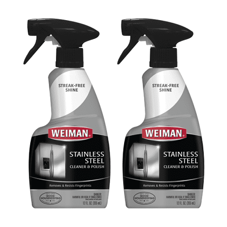 (2 pack) Weiman Stainless Steel Cleaner & Polish Spray, 12 (Best Natural Stainless Steel Cleaner)