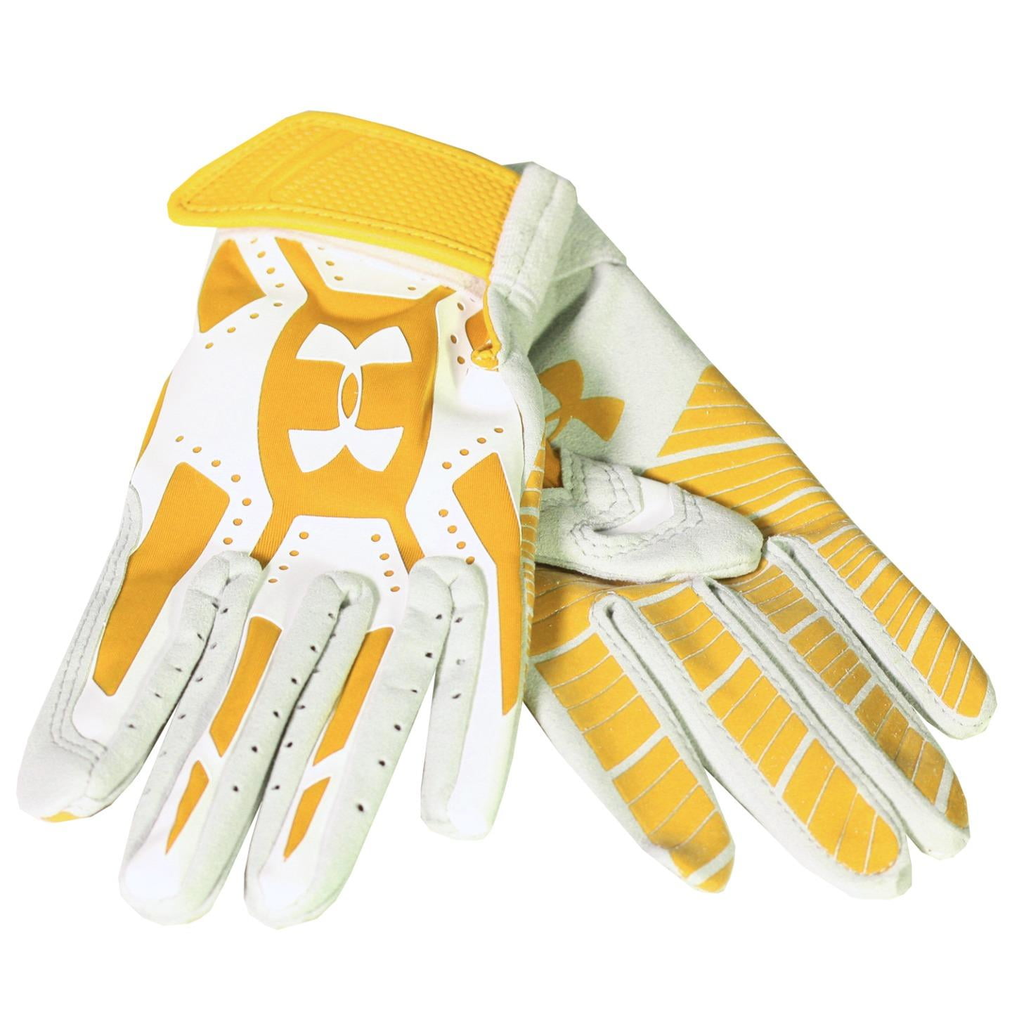 UNDER ARMOUR BOYS MOTIVE BATTING GLOVE GOLD WHITE YOUTH LARGE Walmart