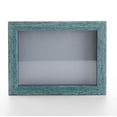 thumbnail image 2 of 20x20 Shadow Box Frame Farm Blue Real Wood with a Grey Acid-Free Backing | 13/16" of Usuable Depth, 2 of 7