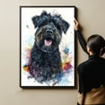 thumbnail image 6 of Black Russian Terrier Dog Canvas Wall Art Prints,Watercolor Dog Art Canvas Painting Poster,Pet Canvas Painting Puppy Artwork 8x12 inches, 6 of 6