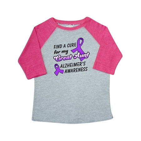 

Inktastic Alzheimer s Awareness Find a Cure for my Great Aunt Gift Toddler Boy or Toddler Girl T-Shirt