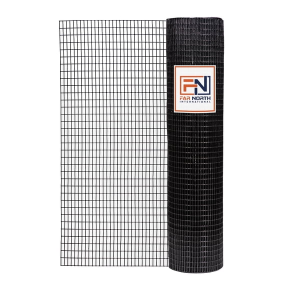 Welded Wire 16 Gauge Vinyl Black M 1/2"x 1"