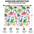 thumbnail image 2 of Blackout Kids Curtains,Cute Dinosaur Pattern Childrens Insulated Curtains Set Of 2,Bedroom Essentials,Toddler Room Decor 52x84in(132x213cm), 2 of 4