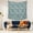 Cat Cloud Floral, variant on 50x50 Inch Square Wall Tapestry for Indoor & Outdoor, Living Room, Bedroom, Teen Room,Cat Cloud Floral Teal Pattern