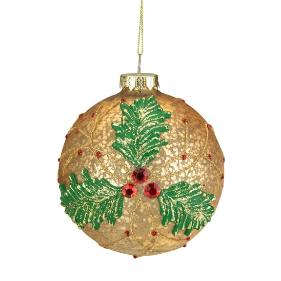 Northlight Assorted Colors Glass Christmas Decorative Accent Ornament, 4"