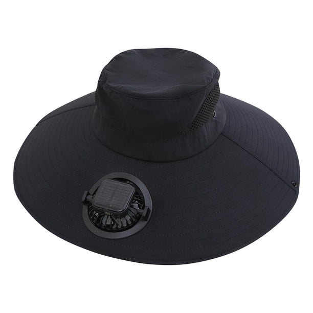 Sombreros para mujer con ventilador solar, visera, protección solar, ventilador de carga, sombreros de protección solar, prácticos sombreros de poliéster para mujer