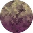 thumbnail image 1 of Ahgly Company Machine Washable Indoor Round Transitional Dark Almond Brown Area Rugs, 8' Round, 1 of 7