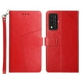 thumbnail image 1 of for T-Mobile REVVL V Plus 5G Wallet Case, Premium PU Leather with Wrist Strap Card Slots Shockproof Protective Magnetic Closure Flip Folio Cover Phone Case for T-Mobile REVVL V+ 5G - Red, 1 of 12