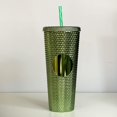 thumbnail image 1 of Non-Branded Studded Tumbler (24 oz, Metallic Green), 1 of 1